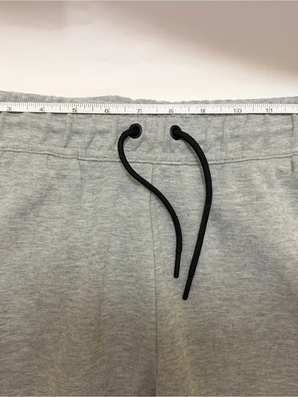 Nike Kids Gray Fleece Joggers with Black Drawcord